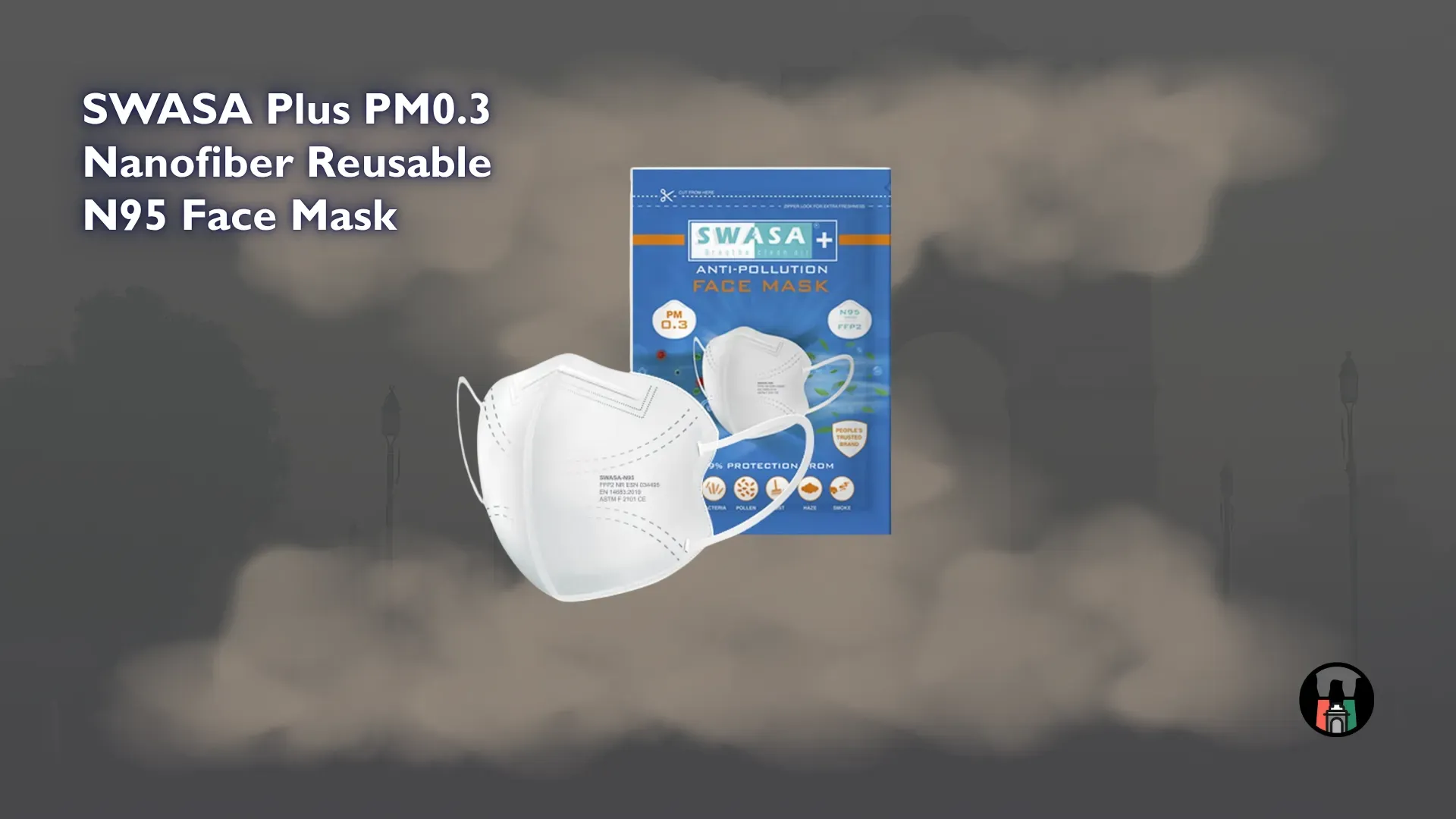 SWASA Plus PM0.3 Nanofiber Reusable N95 Face Mask.webp
